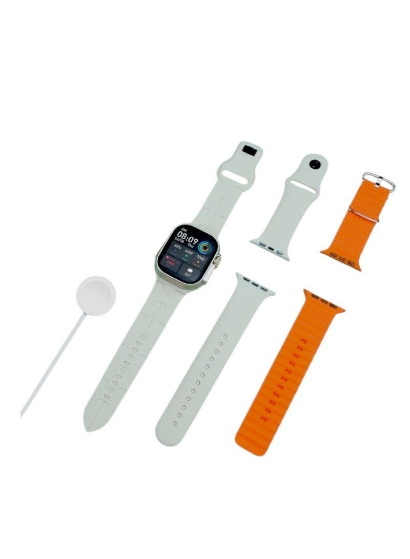 Modio MW22 Smart Watch with 2.2 Inch Full Screen, Supports Health Tracking Features and Sports Modes, Supports Smart Notifications and Alerts, Powerful Battery, Stylish and Modern Design, 3 Straps Attached to Switch - Image 2